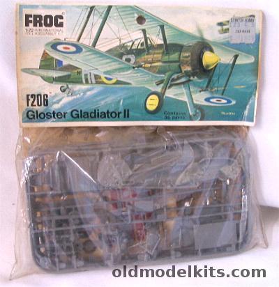 Frog 1/72 Gloster Gladiator II Norwegian or RAF Bagged, F206 plastic model kit